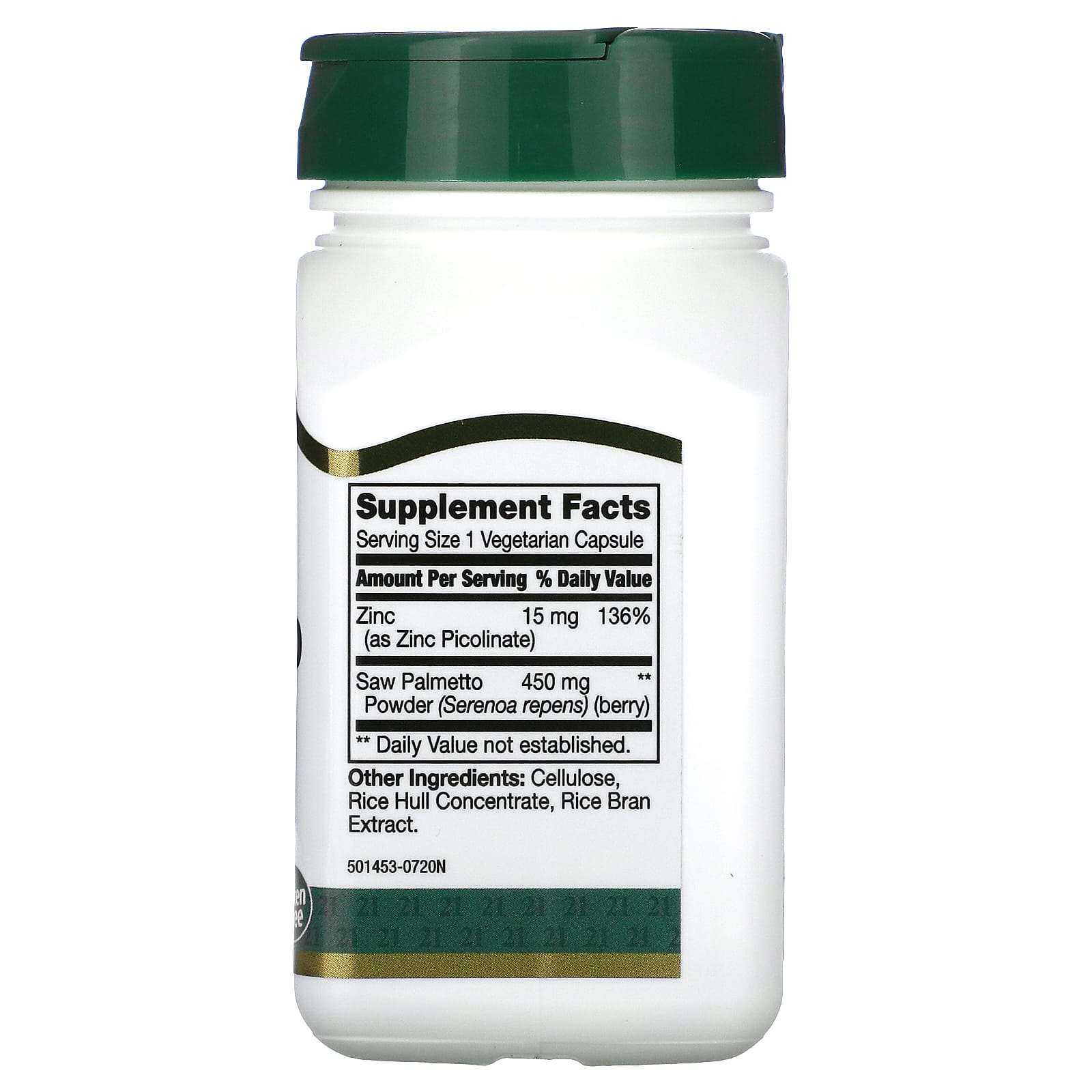 21st Century Saw Palmetto 450 mg capsules ingredients