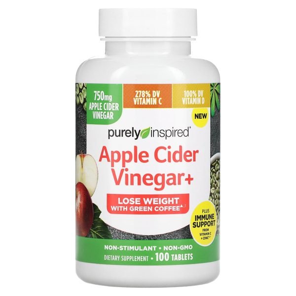Apple Cider Vinegar 100 Tablets Purely Inspired 3  - مدونة صدى الامة