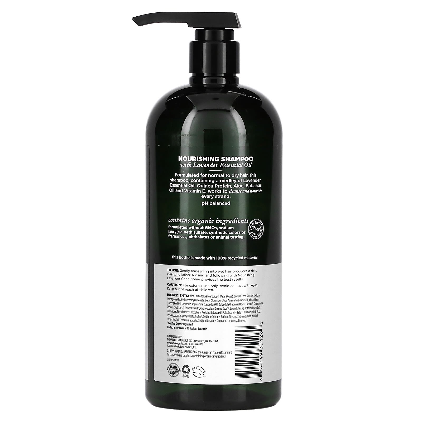 Avalon organics nourishing lavender shampoo advantages