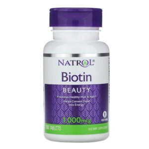 Natrol biotin 1000 mg for hair growth capsules