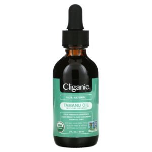 Cliganic tamanu oil 100% Pure & Natural Oil skin vitality enhancer - 2 fl oz (60 ml)