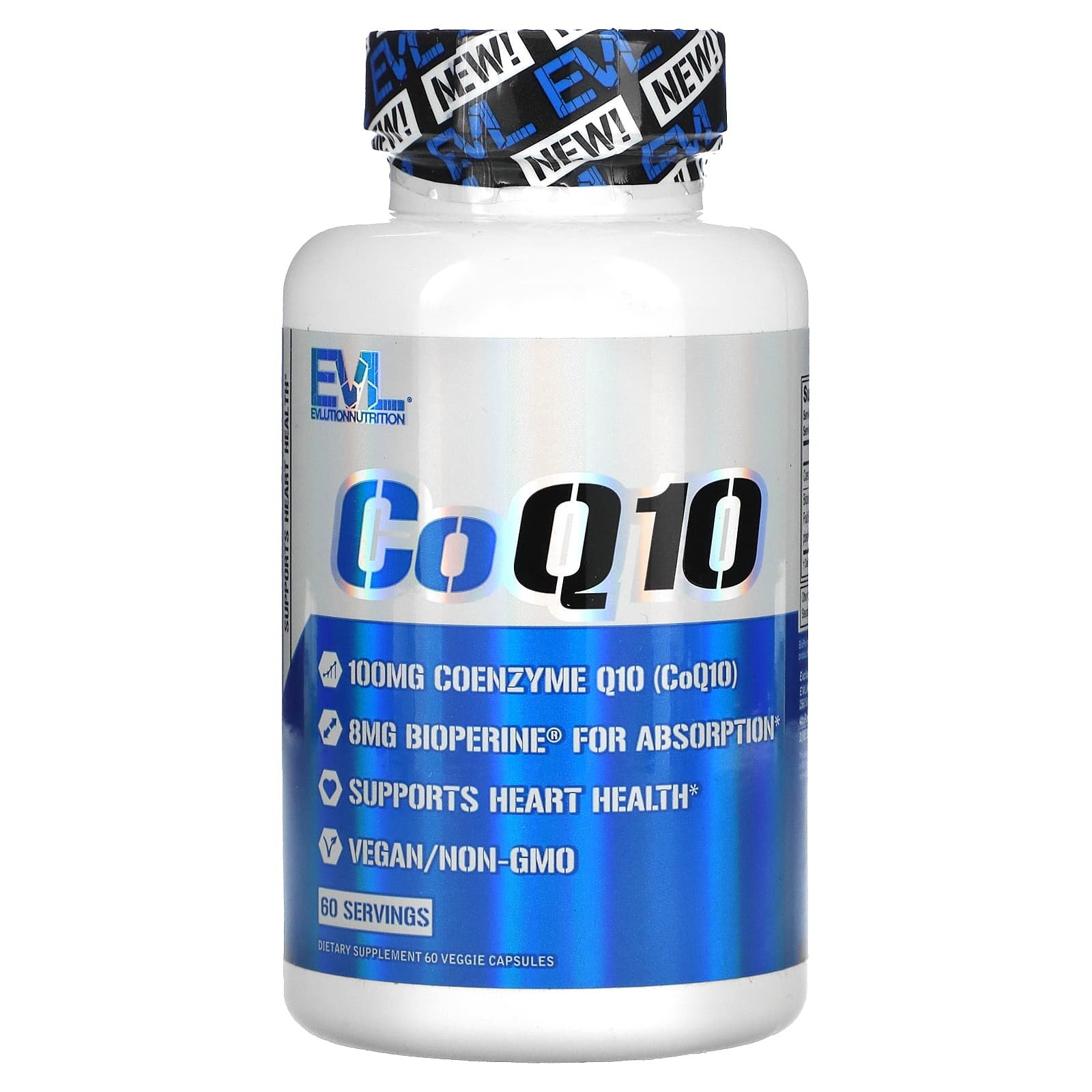 Buy Coq10 Capsules 100 Mg Evlution Nutrition Ez Health Beauty 6609