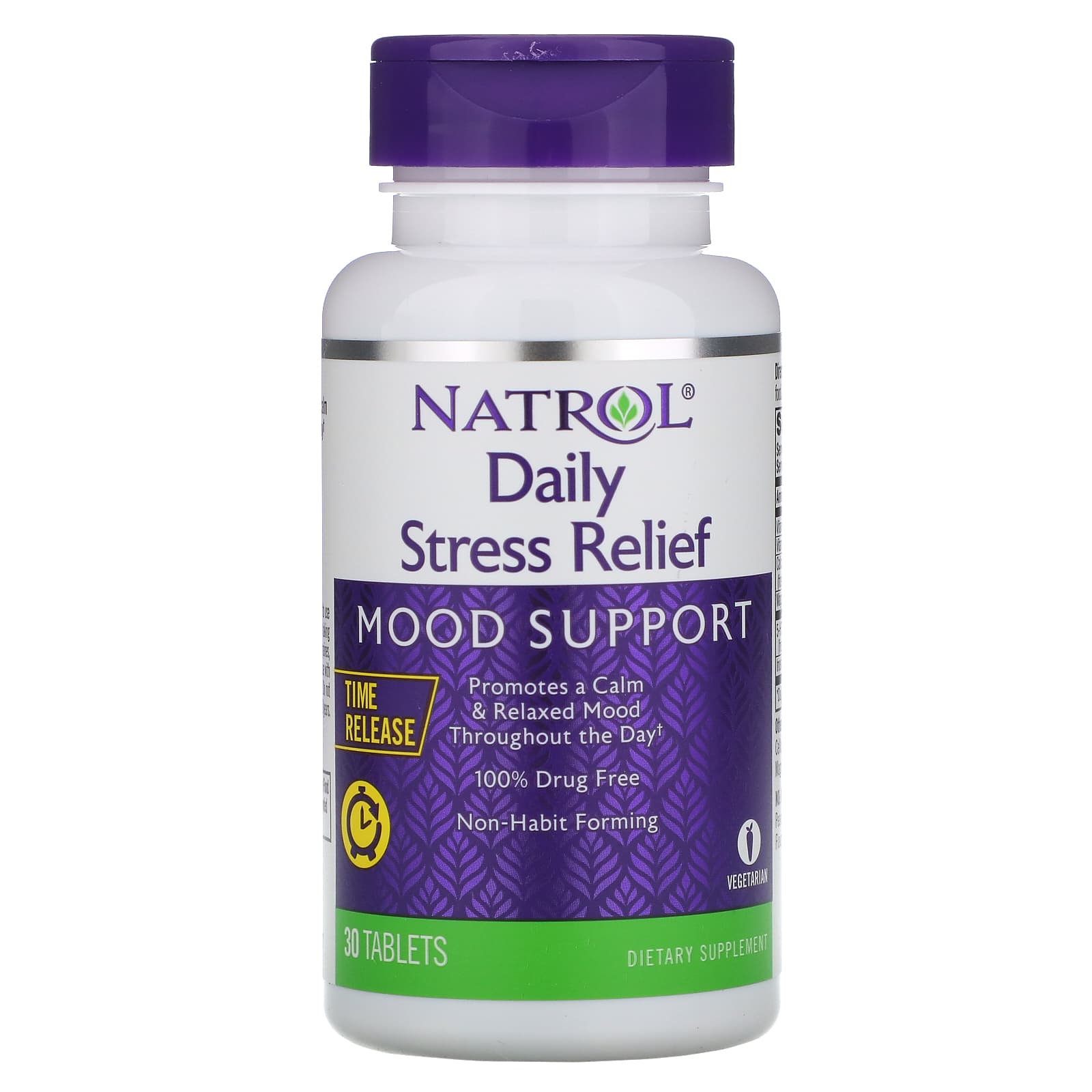 فوائد Natrol Daily Stress Relief Time Release Tablets حبوب ناترول للقلق