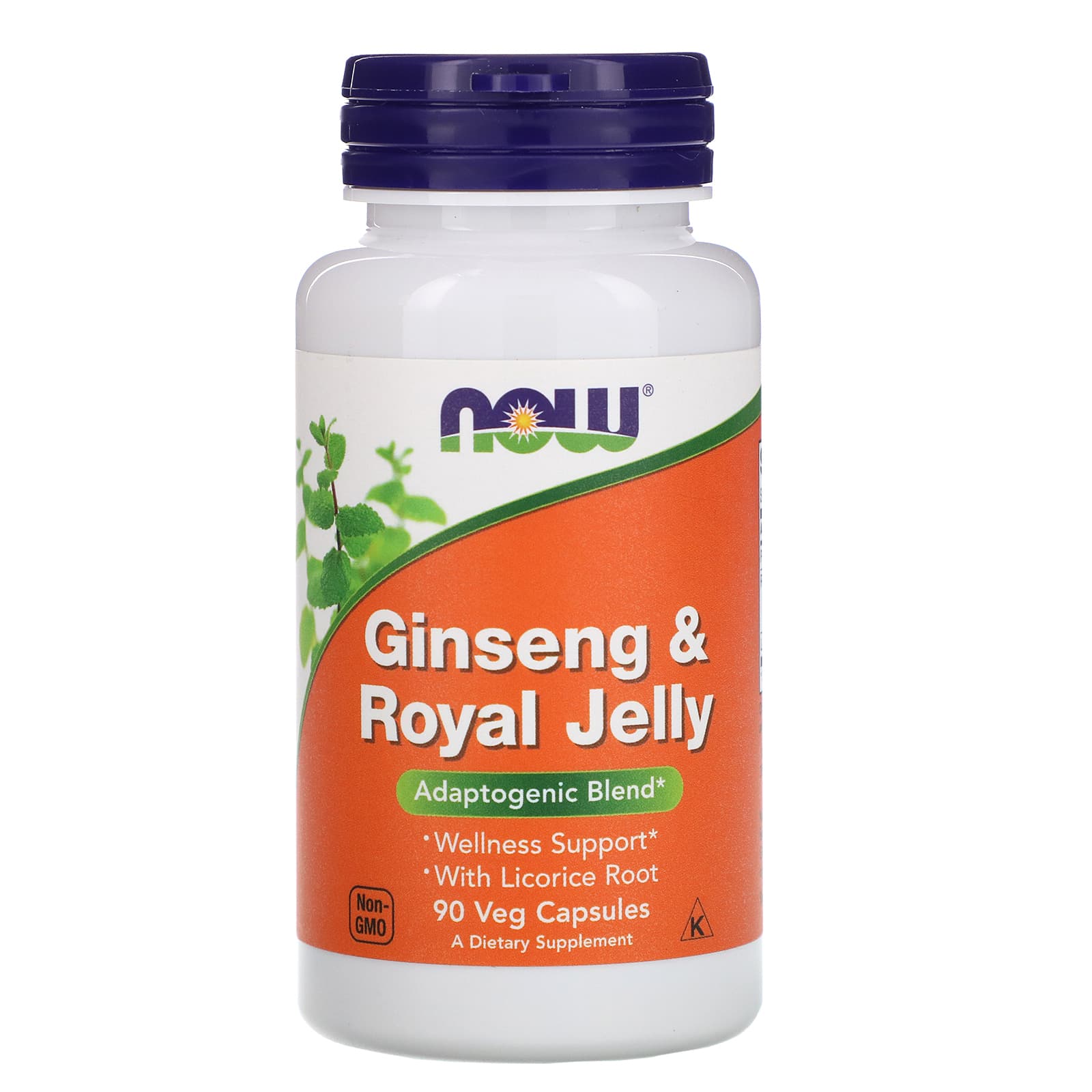 Now Foods Ginseng &Amp; Royal Jelly Wellness Support Capsules - 90 Veggie Caps