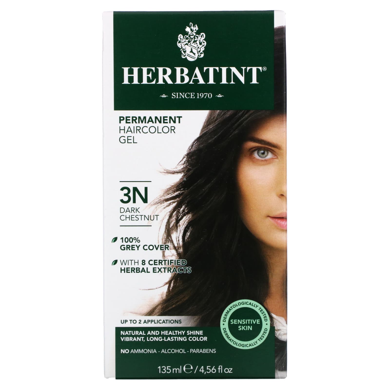 Herbatint permanent haircolor gel 3N dark chestnut price