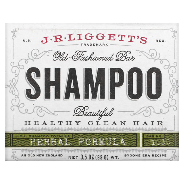 J.r Liggett'S Old Fashioned Shampoo Bar Herbal Formula Smoothness Enhancer - 3.5 Oz (99 G)