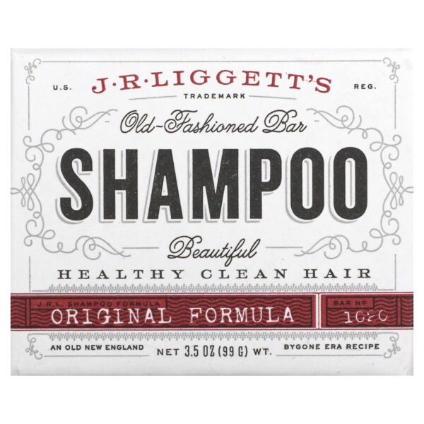 J.r Liggett'S Old Fashioned Shampoo Bar Original Formula Nourishes Scalp - 3.5 Oz (99 G)