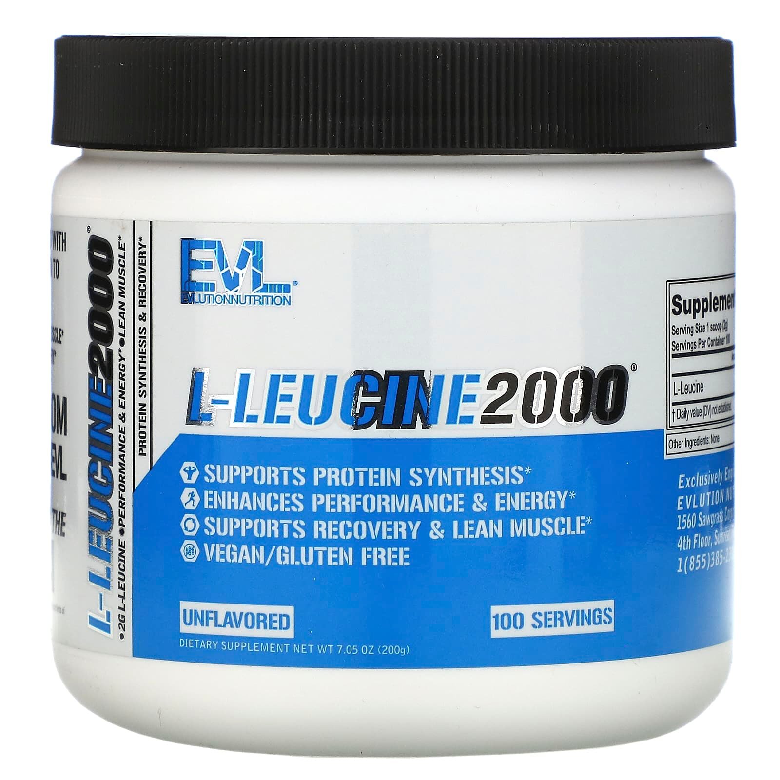 EVLution Nutrition l Leucine muscle building and endurance supplement