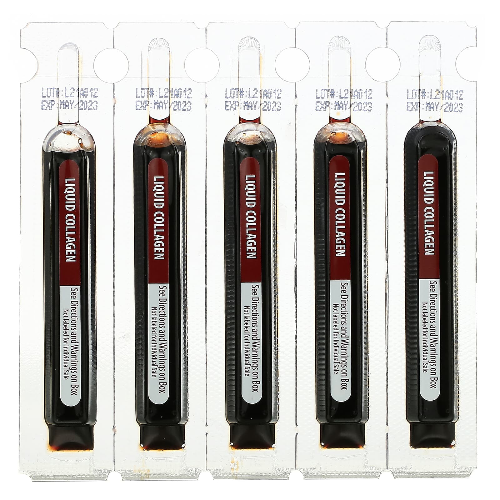 Applied Nutrition Liquid Collagen Tropical Strawberry & Kiwi - 10 Liquid Tubes - 10 ml Each