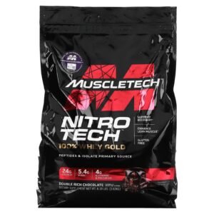 Nitro Tech 100 whey gold protein powder builds lean muscle