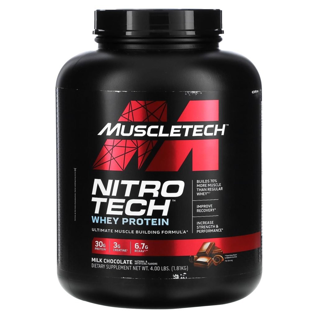 Nitrotech - Whey Peptides - Milk Chocolate - 4 Lbs (1.81 Kg) - Muscletech