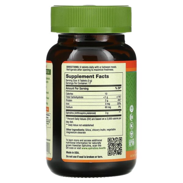 اقراص هاواي سبيرولينا Hawaiian Spirulina Tablets 100 قرص