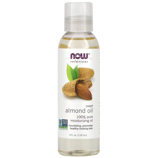 Now Food Solutions Sweet Almond Oil 100% Pure Oil - 4 Fl Oz (118 Ml)