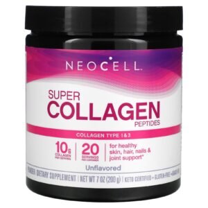 Neocell super collagen powder - collagen peptides for healthy hair, skin, nails 200g