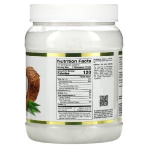 California Gold Nutrition cold pressed Organic Virgin Coconut Oil