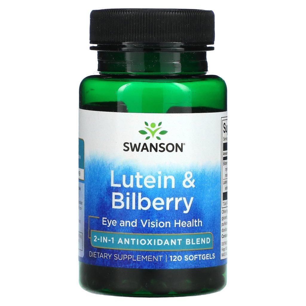 Swanson Lutein Bilberry 120 Softgels