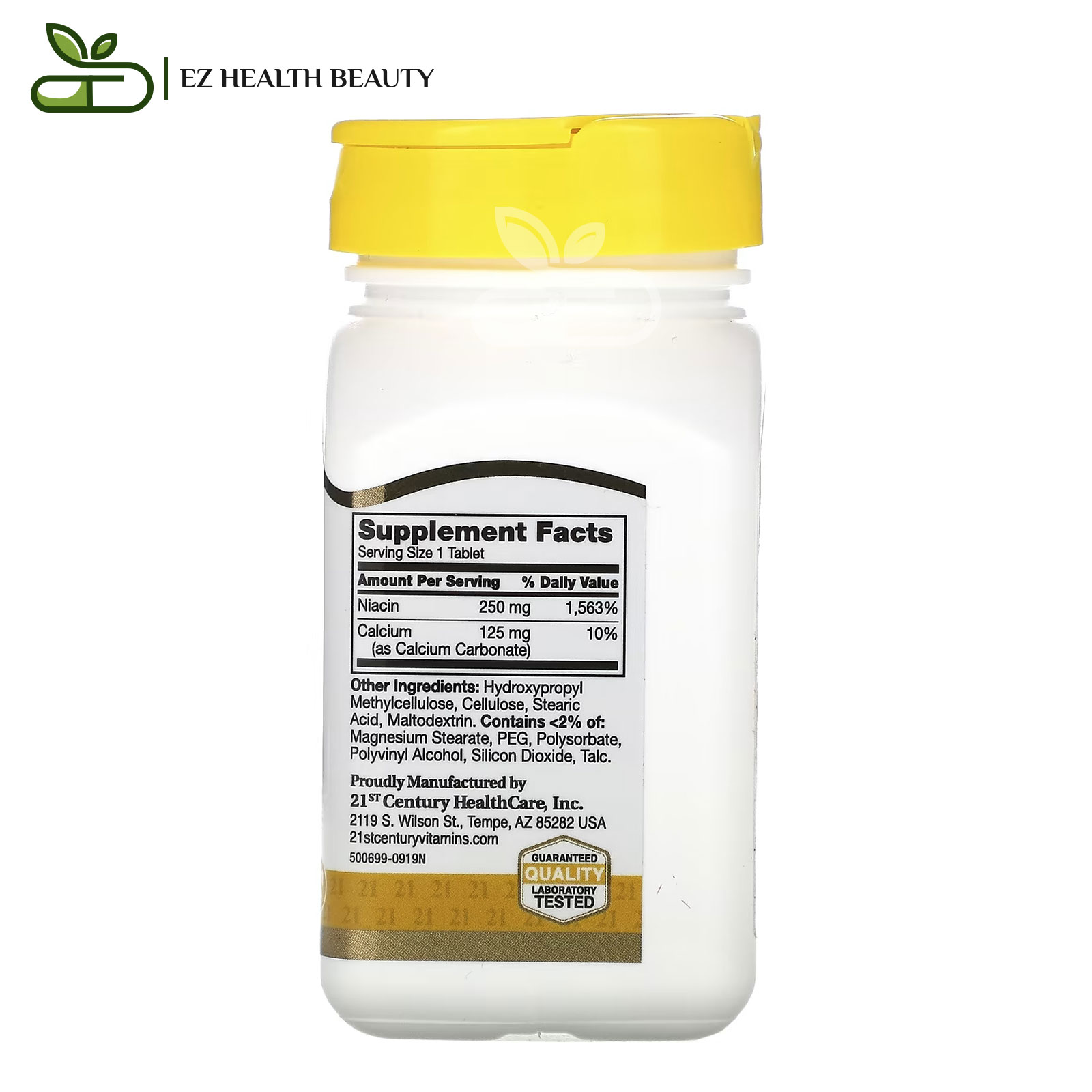 Niacin capsules ingredients