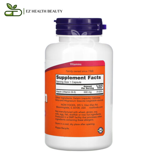 Niacin 500Mg Capsules Ingredients