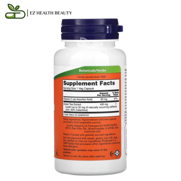 Green Tea Extract Capsules Ingredients