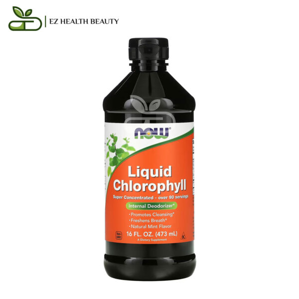 شراب Liquid Chlorophyll الكلوروفيل السائل نكهة النعناع للتخلص من السموم