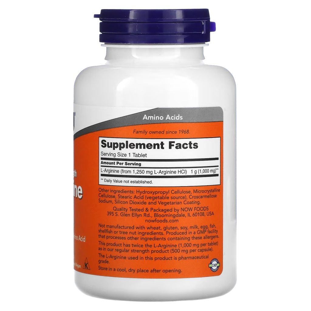 L Arginine Tablet 1000 Mg Ingredients