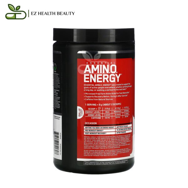 Amino Energy Strawberry Lime Supplement Optimum Nutrition - (270 G) To Increase Muscle Mass