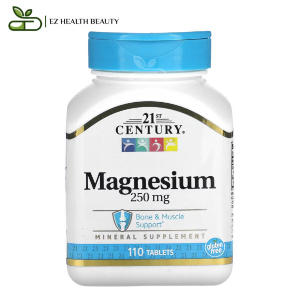 21St Century Magnesium 250 Mg Tablets For Bone And Muscle Health