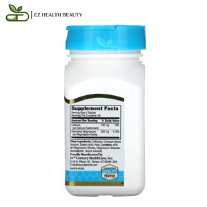 21st century mgo 400 mg tablets ingredients