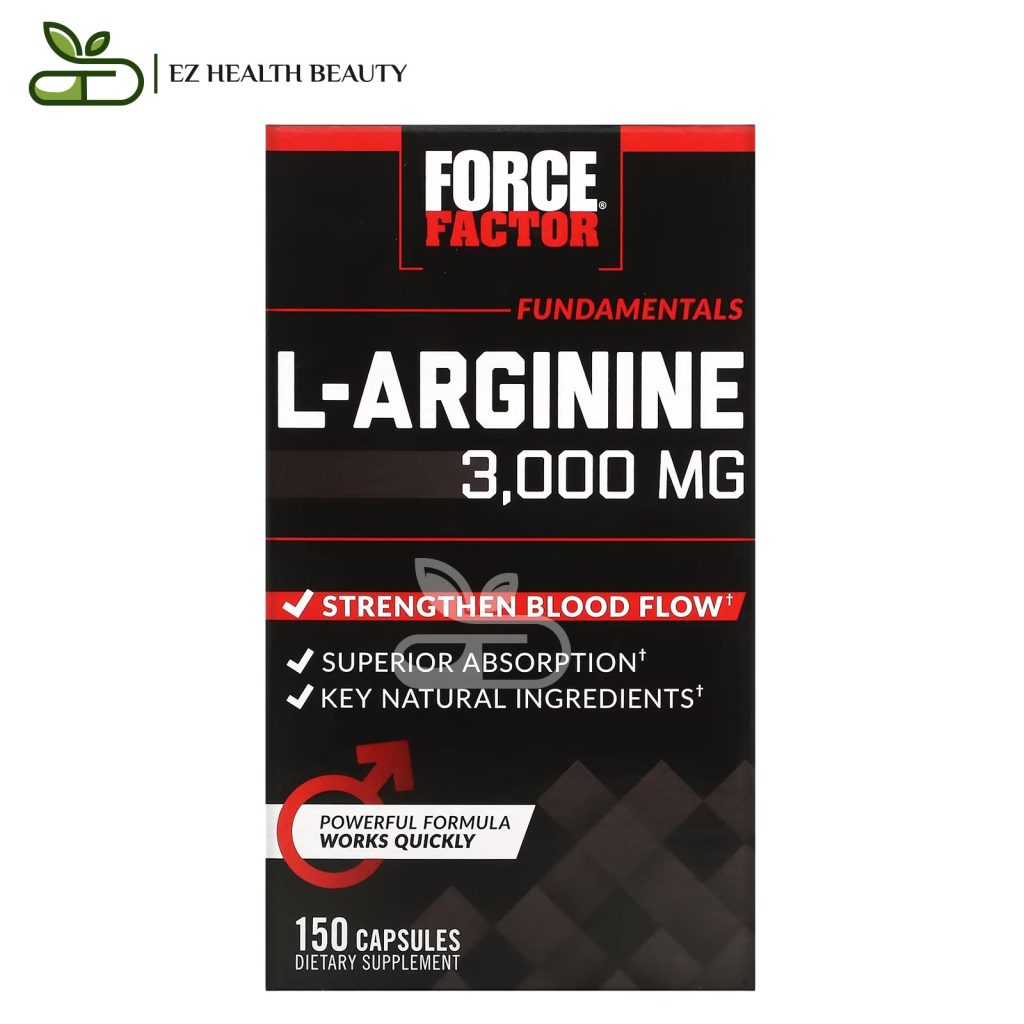 Force Factor L Arginine 3000 Mg Strengthens Blood Flow