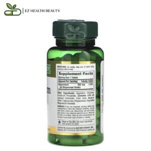 Nature's bounty magnesium tablets ingredients