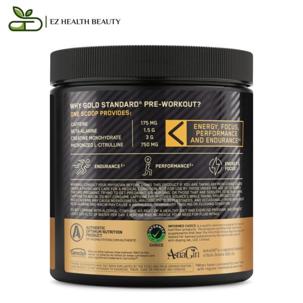 مكمل  Gold Standard Pre Workout