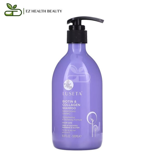 Luseta Purple Shampoo Biotin And Collagen Strengthens And Thickens Hair