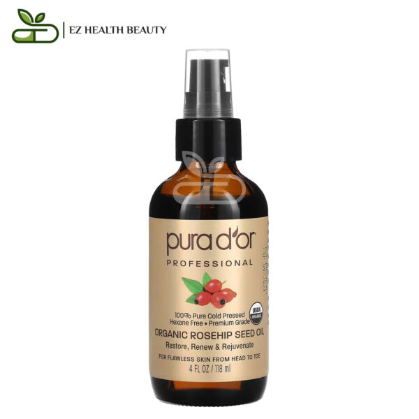 Pura D'Or Professional Organic Pure Rosehip Seed Oil