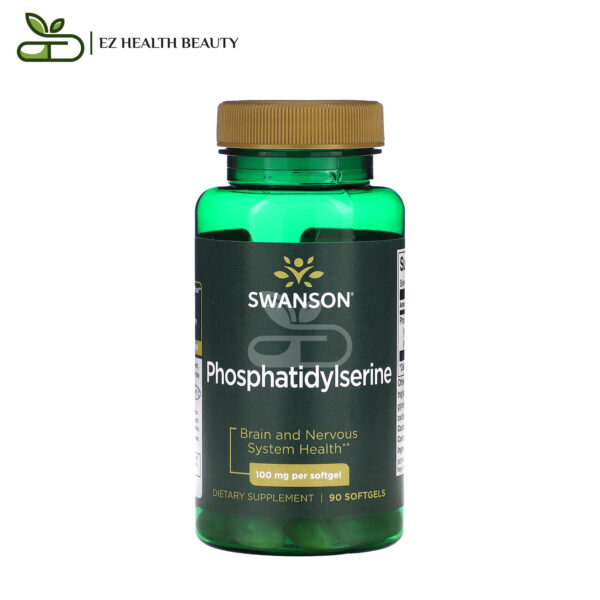 Phosphatidylserine Softgels For Brain And Nervous System Health Swanson 100 Mg 90 Softgels