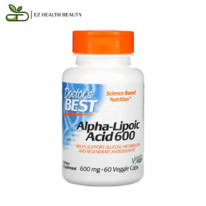 Alpha Lipoic Acid Capsules Antioxidant Doctor'S Best 600 Mg 60 Veggie Caps