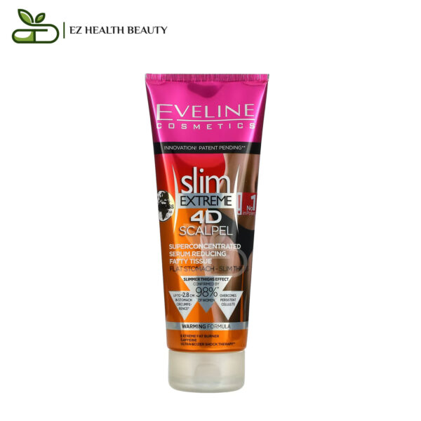 Slim Extreme 4D Scalpel Super Concentrated Serum Reducing Fatty Tissue Eveline Cosmetics 8.8 Fl Oz (250 Ml)