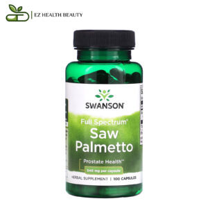 كبسولات البلميط المنشاري للبروستاتا 540 مجم 100 كبسولة Saw Palmetto Swanson