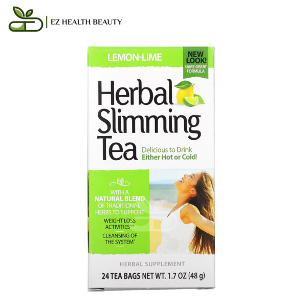 Slim Tea For Weight Loss Lemon-Lime Caffeine Free 21St Century 24 Tea Bags, 1.7 Oz (48 G)