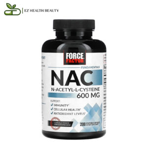 دواء استيل سستايين لدعم المناعة وصحة الخلايا 600 مجم 200 كبسولة NAC, N-Acetyl-L-Cysteine Force Factor