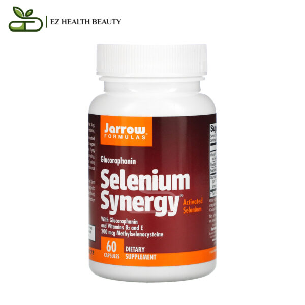 كبسولات سيلينيوم المتآزر مضاد للأكسدة 60 كبسولة Selenium Synergy Jarrow Formulas