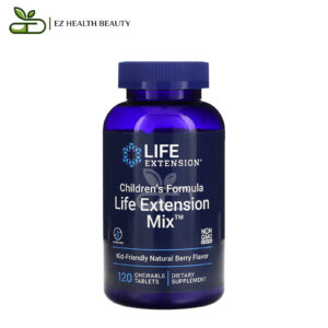 Children's Formula Life Extension Mix To Promote Healthy Growth And Nutritional Balance Life Extension Natural Berry 120 Chewable Tablets