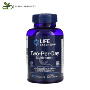 أقراص فيتامينات متعددة مرتين يوميا 120 قرصًا Two-Per-Day Multivitamin Life Extension