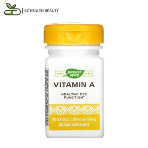 كبسولات فيتامين أ لصحة العين 3000 مكجم 100 كبسولة Vitamin A Nature's Way