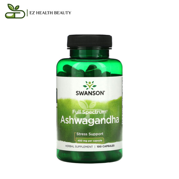 Ashwagandha Tablet Stress Support Swanson 450 Mg 100 Capsules