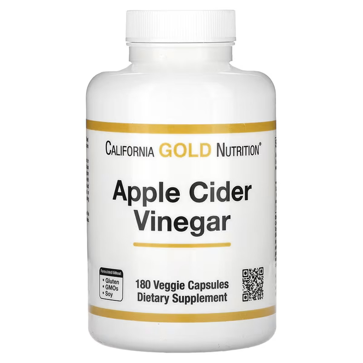 California Gold Nutrition apple vinegar tablets for support digestive system 180 Veggie tablets - Image 1