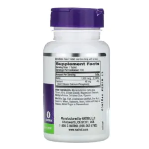 Natrol biotin 1000 mg for hair growth capsules