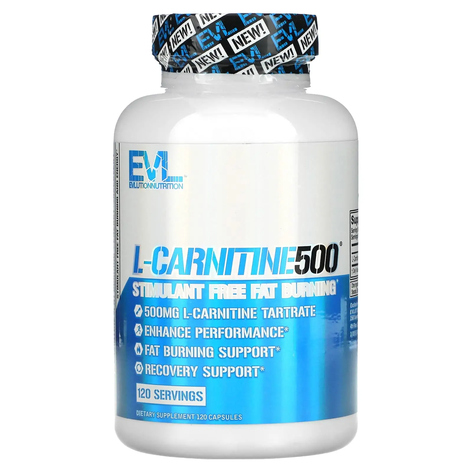 مكمل L-Carnitine 500 من Evlution Nutrition عدد 120 كبسولة