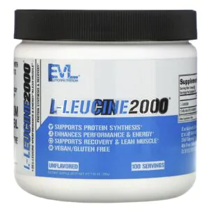 EVLution Nutrition l Leucine muscle building and endurance supplement Unflavored 200g