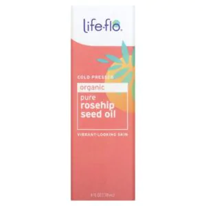 Life flo organic pure rosehip seed oil promotes skin vitality and unify skin tone - 4fl oz (118 ml)