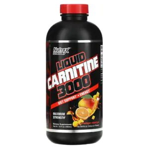 Liquid Carnitine 3000 - Maximum Strength - Orange Mango - 16 fl oz (480 ml) - Nutrex Research